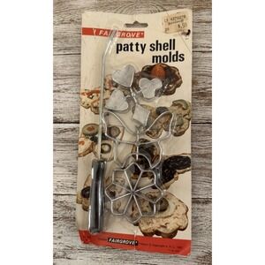 Fairgrove Patty Shell Set Rosette No.187 Party‎ Pastries Tarts Vintage 1982 NEW!